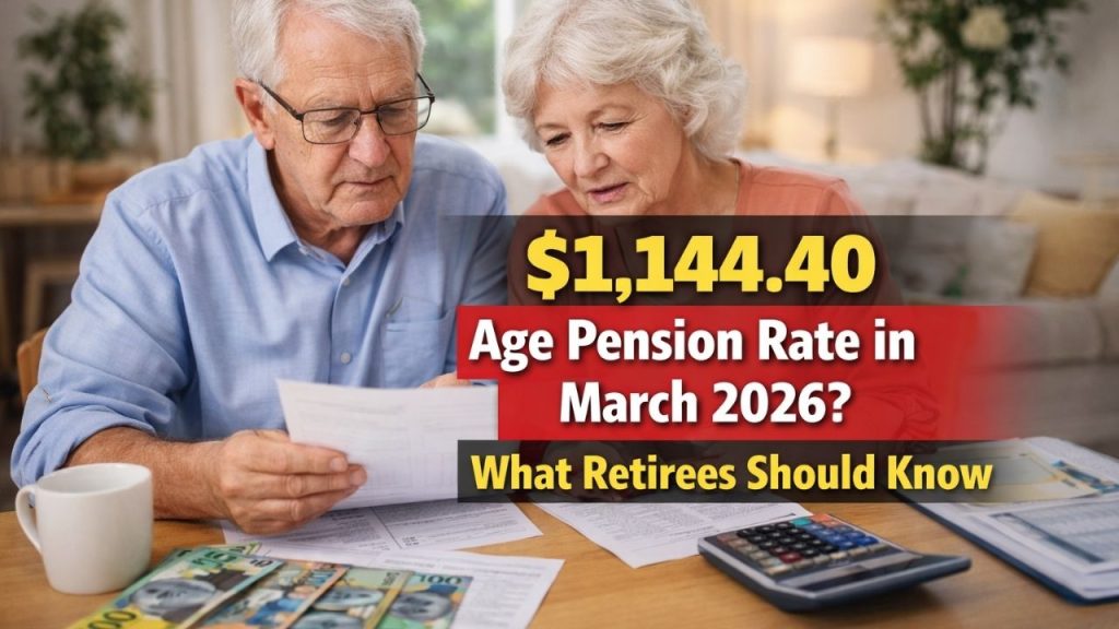 $1,144.40 Age Pension Rate in March 2026? What Retirees Should Know