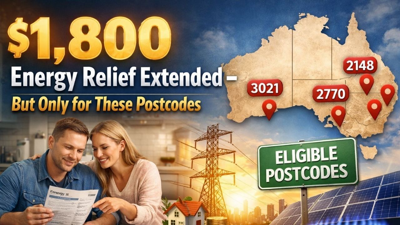 $1,800 Energy Relief Extended – But Only for These Postcodes