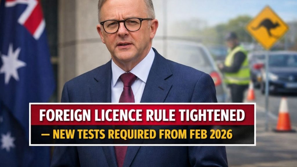 Foreign Licence Rule Tightened — New Tests Required From Feb 2026