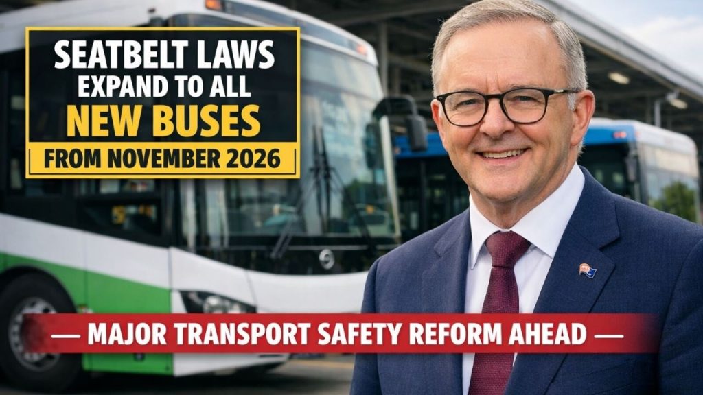 Seatbelt Laws Expand to All New Buses From November 2026 — Major Transport Safety Reform Ahead