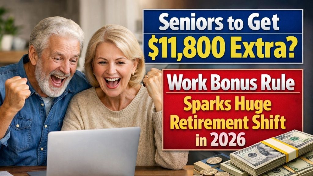 Seniors to Get $11,800 Extra? Work Bonus Rule Sparks Huge Retirement Shift in 2026