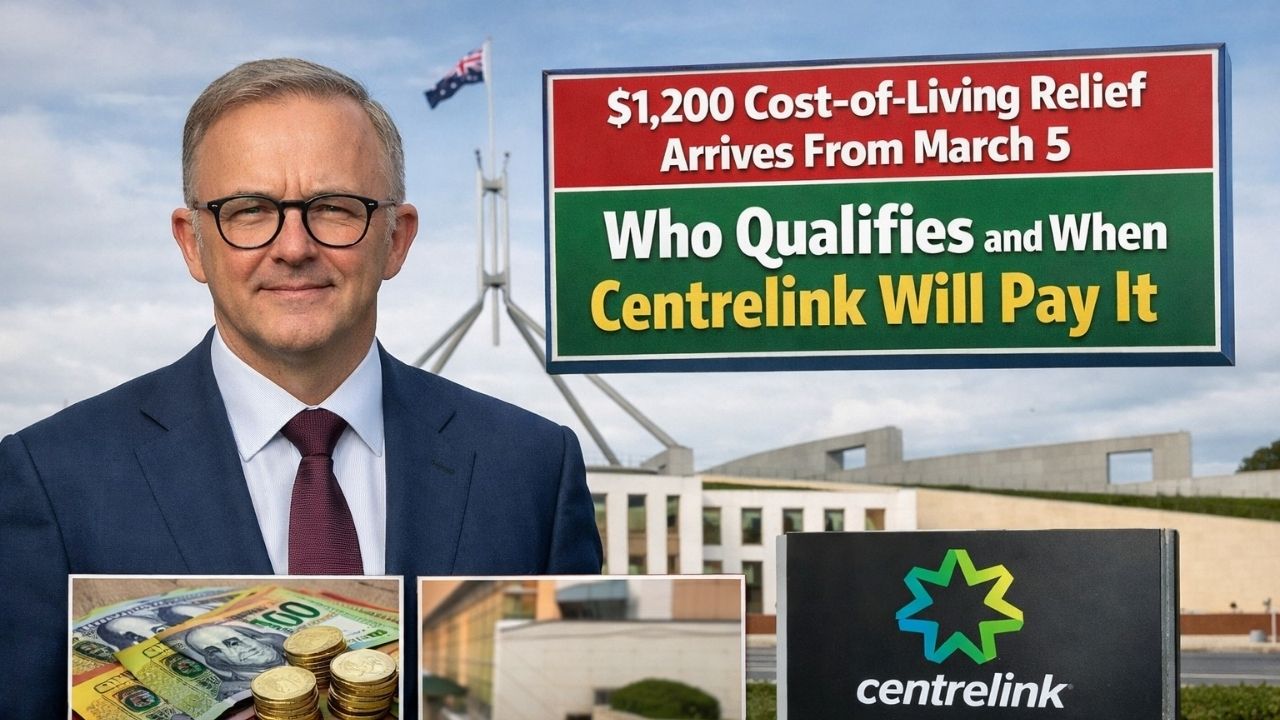 $1,200 Cost-of-Living Relief Arrives From March 5 – Who Qualifies and When Centrelink Will Pay It