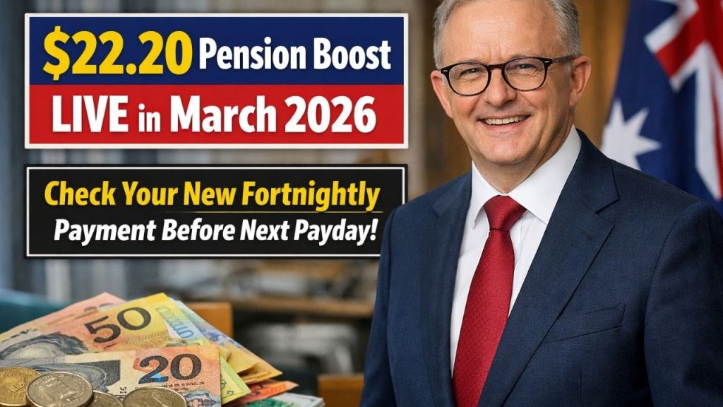 $22.20 Pension Boost LIVE in March 2026 – Check Your New Fortnightly Payment Before Next Payday!