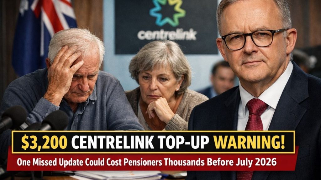 $3,200 Centrelink Top-Up Warning – One Missed Update Could Cost Pensioners Thousands Before July 2026