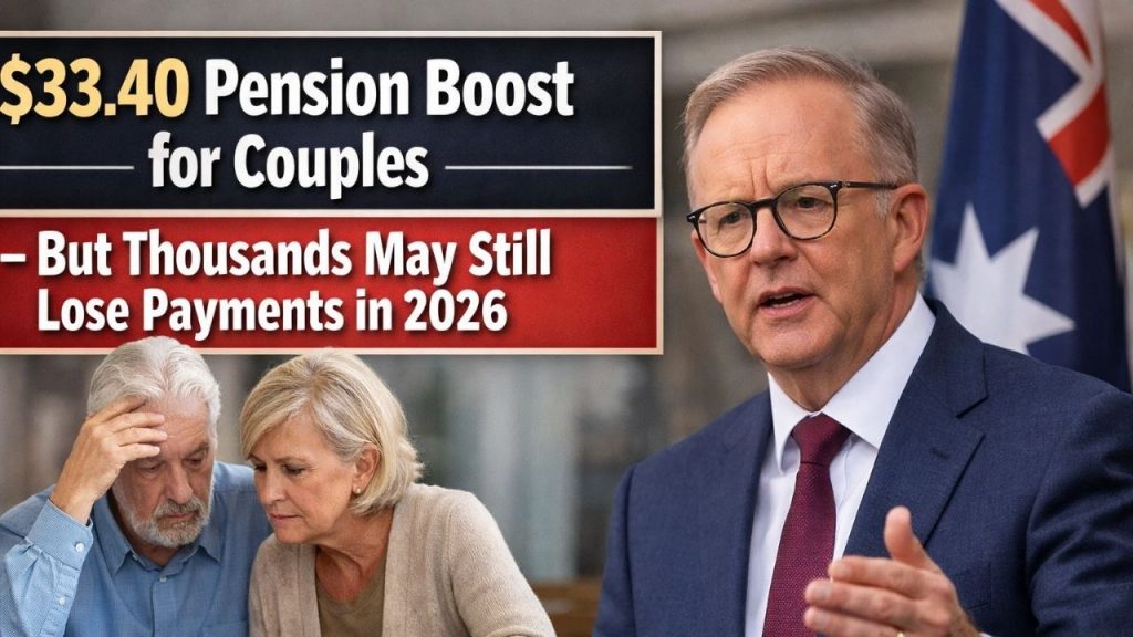 $33.40 Pension Boost for Couples — But Thousands May Still Lose Payments in 2026