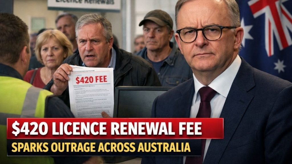 $420 Licence Renewal Fee Sparks Outrage Across Australia