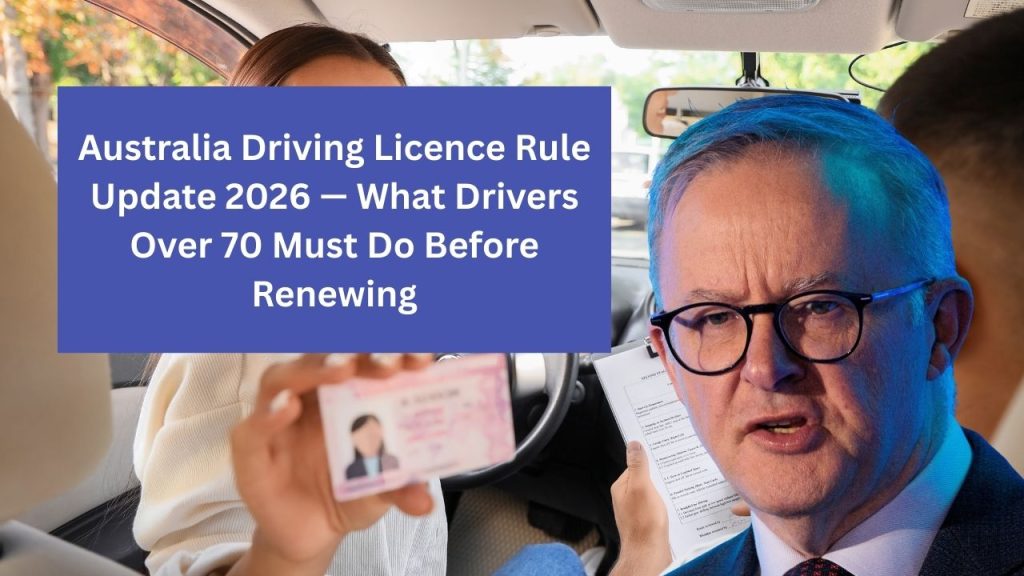 Australia Driving Licence Rule Update 2026 — What Drivers Over 70 Must Do Before Renewing