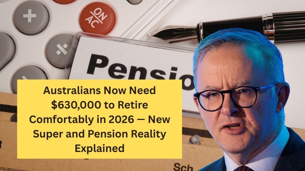 Australians Now Need $630,000 to Retire Comfortably in 2026 — New Super and Pension Reality Explained