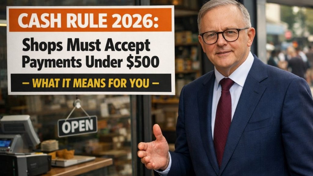 Cash Rule 2026: Shops Must Accept Payments Under $500 – What It Means for You