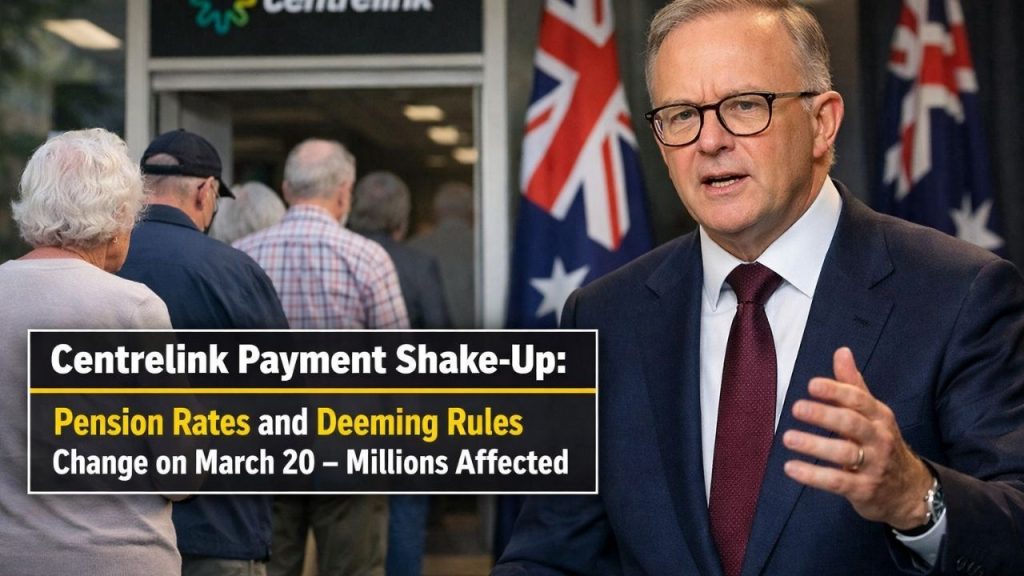Centrelink Payment Shake-Up: Pension Rates and Deeming Rules Change on March 20 – Millions Affected