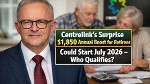 Centrelink’s Surprise $1,850 Annual Boost for Retirees Could Start July 2026 – Who Qualifies?