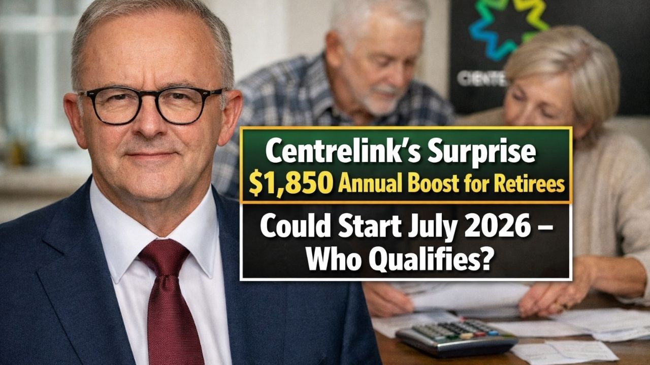 Centrelink’s Surprise $1,850 Annual Boost for Retirees Could Start July 2026 – Who Qualifies?