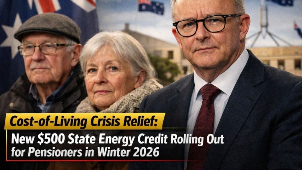 Cost-of-Living Crisis Relief: New $500 State Energy Credit Rolling Out for Pensioners in Winter 2026