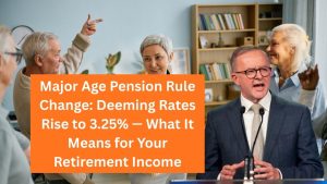 Major Age Pension Rule Change: Deeming Rates Rise to 3.25% — What It Means for Your Retirement Income