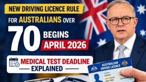 New Driving Licence Rule for Australians Over 70 Begins April 2026 – Medical Test Deadline Explained